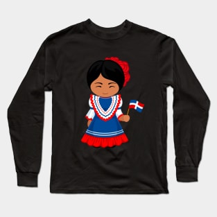 Woman let's dance merengue - bachata Long Sleeve T-Shirt